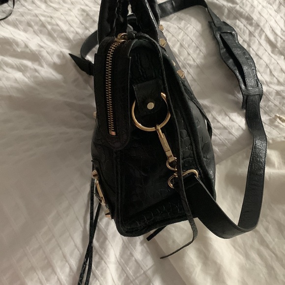 Balenciaga city bag. Black crocodile embossed leather - Picture 3 of 5